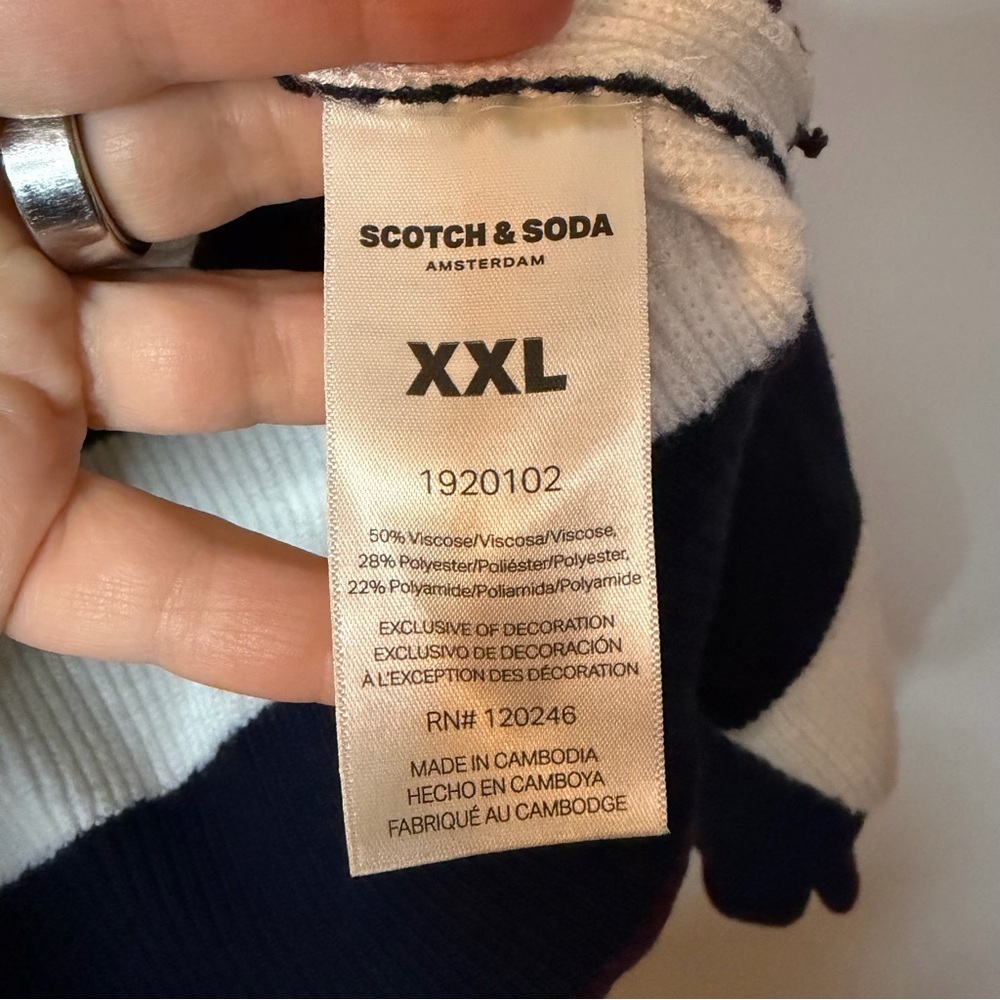 Scotch & Soda Women's Ribbed Mock Neck Pullover Sweater XXL - Picture 7 of 8